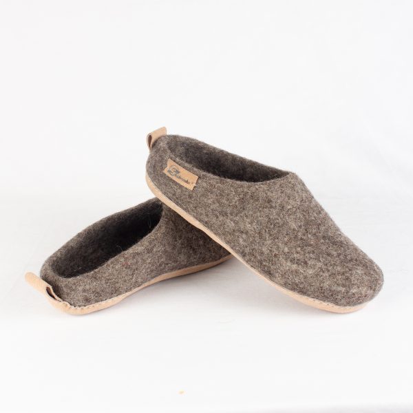 Brown Felt Shoe - Image 2