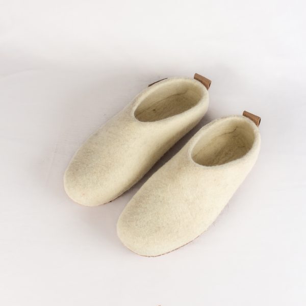 White Felt Shoe