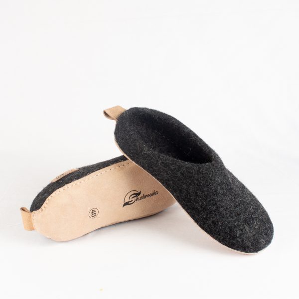 Black Felt Shoe - Image 2