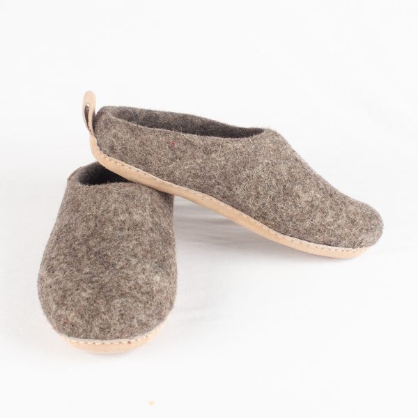 Brown Felt Shoe - Image 3